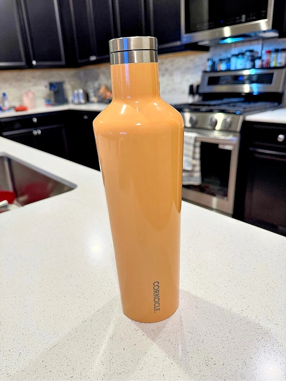 Corkcicle Classic Canteen 25 oz Orange Insulated Bottle